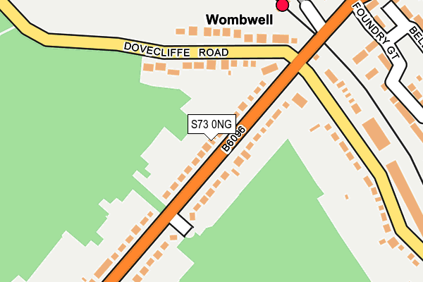 S73 0NG map - OS OpenMap – Local (Ordnance Survey)