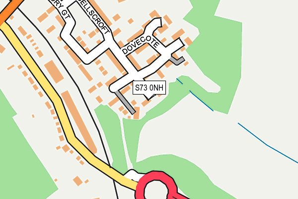 S73 0NH map - OS OpenMap – Local (Ordnance Survey)