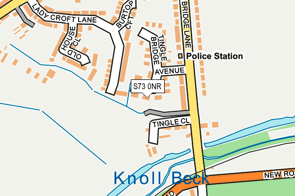 S73 0NR map - OS OpenMap – Local (Ordnance Survey)