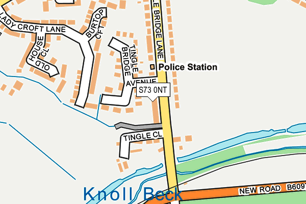 S73 0NT map - OS OpenMap – Local (Ordnance Survey)