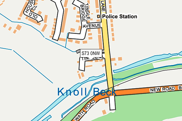 S73 0NW map - OS OpenMap – Local (Ordnance Survey)