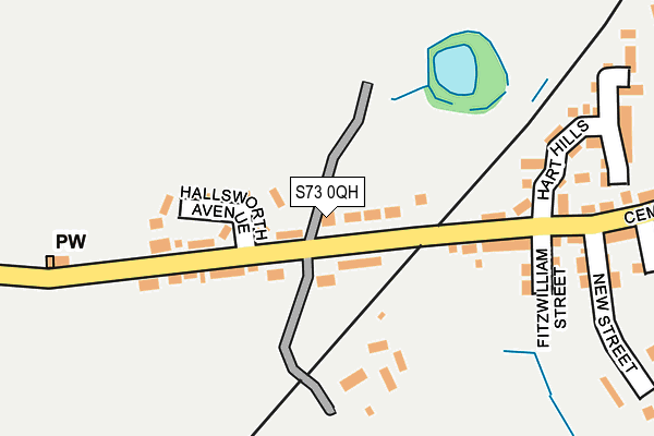 S73 0QH map - OS OpenMap – Local (Ordnance Survey)