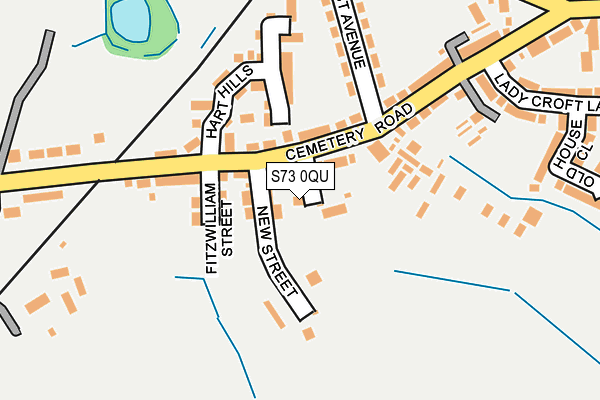 S73 0QU map - OS OpenMap – Local (Ordnance Survey)