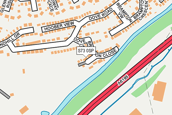 S73 0SP map - OS OpenMap – Local (Ordnance Survey)