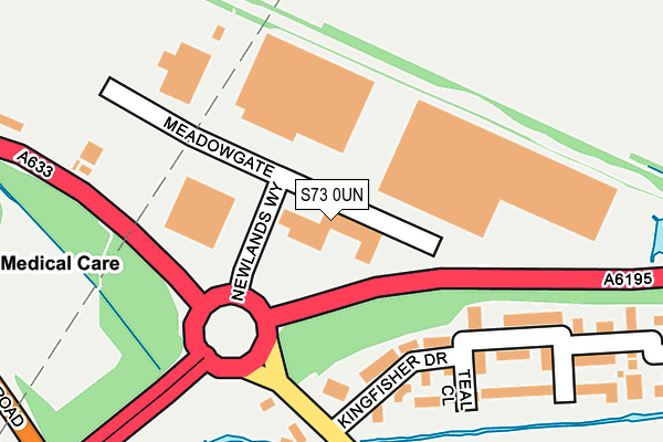 S73 0UN map - OS OpenMap – Local (Ordnance Survey)