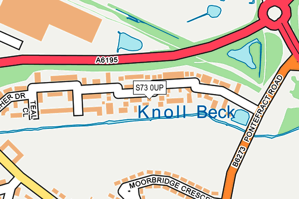 S73 0UP map - OS OpenMap – Local (Ordnance Survey)