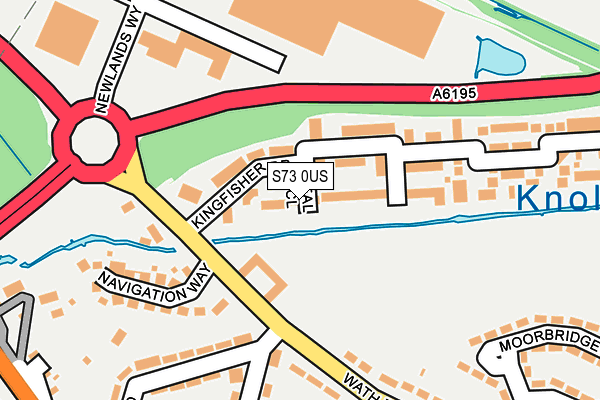 S73 0US map - OS OpenMap – Local (Ordnance Survey)