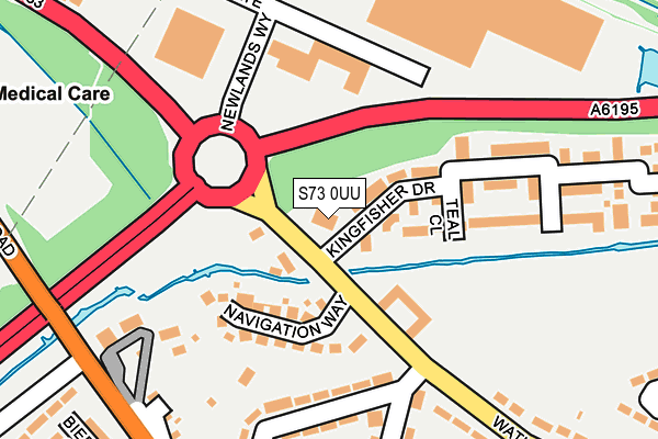 S73 0UU map - OS OpenMap – Local (Ordnance Survey)