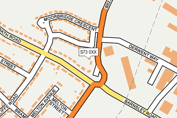 S73 0XX map - OS OpenMap – Local (Ordnance Survey)