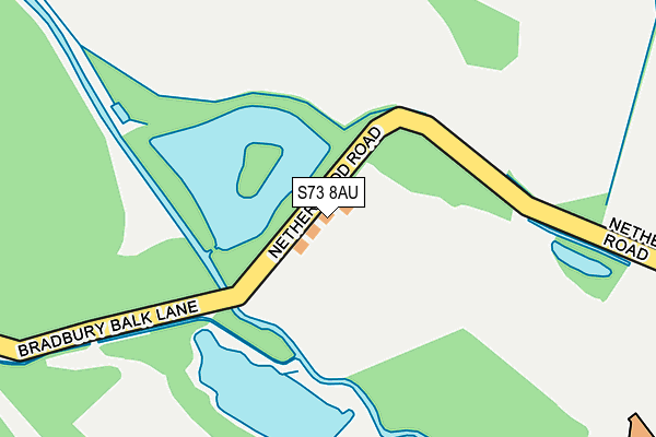 S73 8AU map - OS OpenMap – Local (Ordnance Survey)