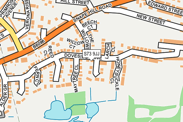 S73 9JJ map - OS OpenMap – Local (Ordnance Survey)