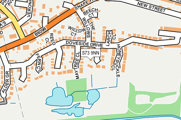 S73 9NN map - OS OpenMap – Local (Ordnance Survey)