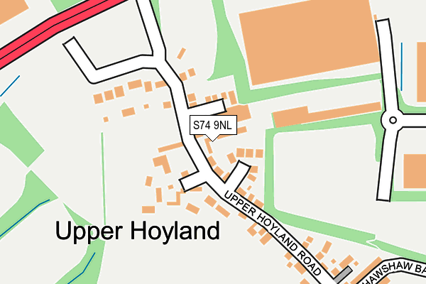 S74 9NL map - OS OpenMap – Local (Ordnance Survey)