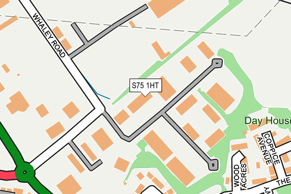 S75 1HT map - OS OpenMap – Local (Ordnance Survey)