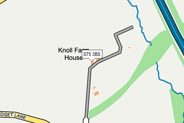 S75 3BS map - OS OpenMap – Local (Ordnance Survey)