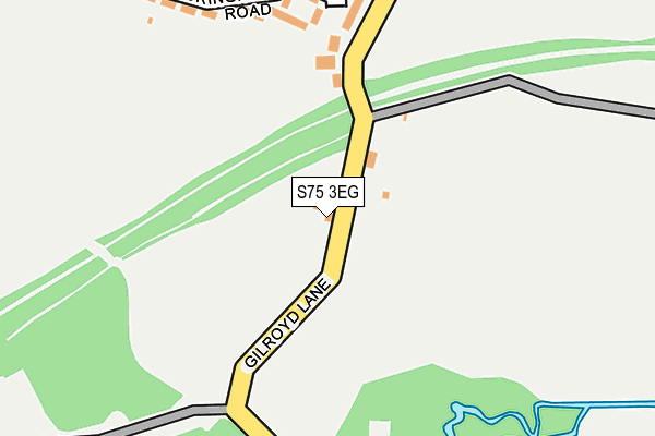 S75 3EG map - OS OpenMap – Local (Ordnance Survey)