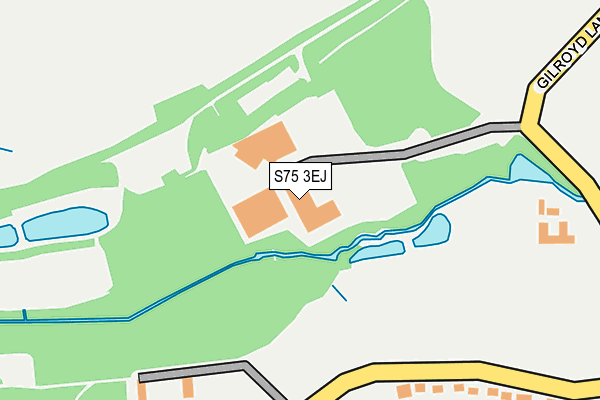 S75 3EJ map - OS OpenMap – Local (Ordnance Survey)
