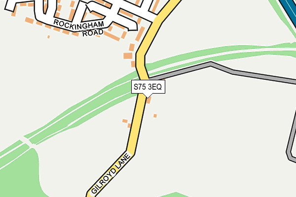 S75 3EQ map - OS OpenMap – Local (Ordnance Survey)