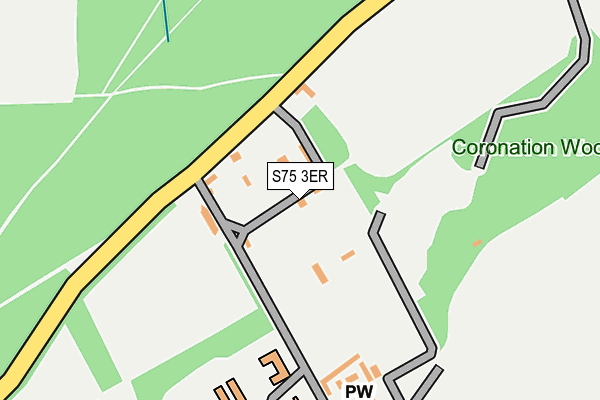 S75 3ER map - OS OpenMap – Local (Ordnance Survey)