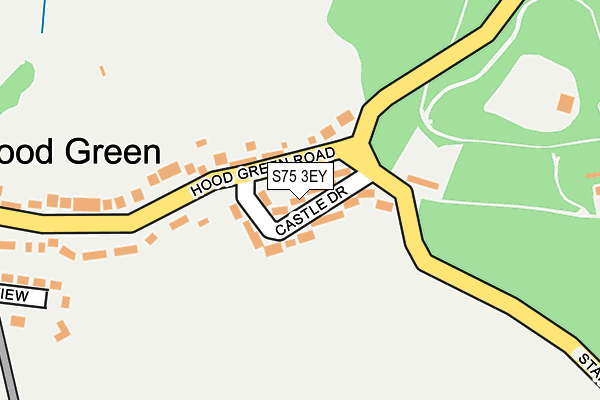 S75 3EY map - OS OpenMap – Local (Ordnance Survey)