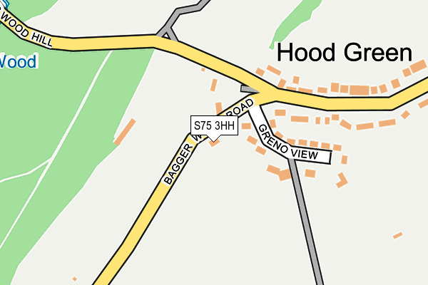 S75 3HH map - OS OpenMap – Local (Ordnance Survey)