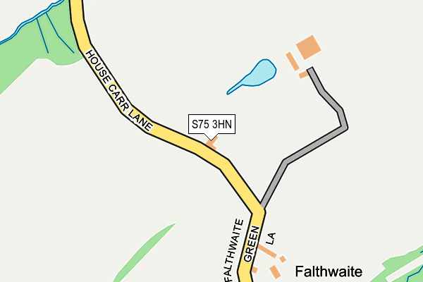 S75 3HN map - OS OpenMap – Local (Ordnance Survey)