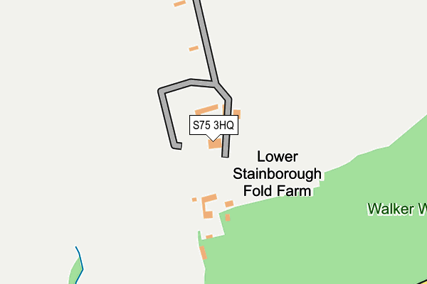 S75 3HQ map - OS OpenMap – Local (Ordnance Survey)