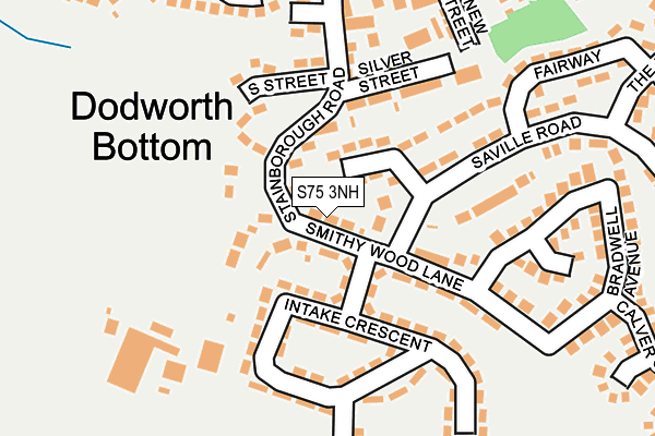 S75 3NH map - OS OpenMap – Local (Ordnance Survey)