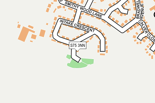 S75 3NN map - OS OpenMap – Local (Ordnance Survey)