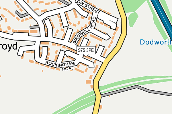 S75 3PE map - OS OpenMap – Local (Ordnance Survey)