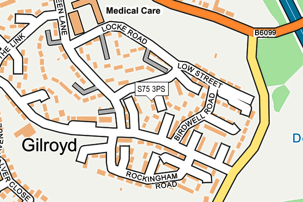 S75 3PS map - OS OpenMap – Local (Ordnance Survey)