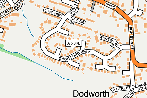 S75 3RB map - OS OpenMap – Local (Ordnance Survey)