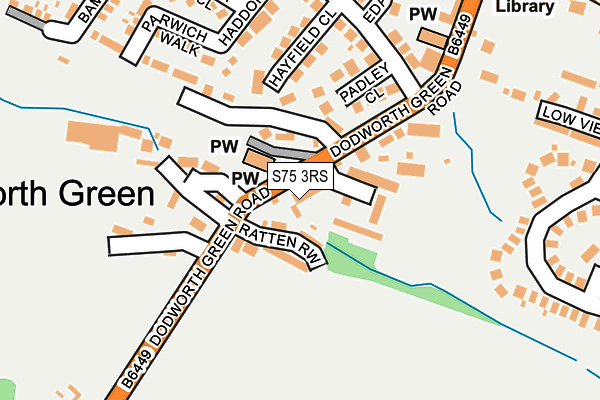 S75 3RS map - OS OpenMap – Local (Ordnance Survey)