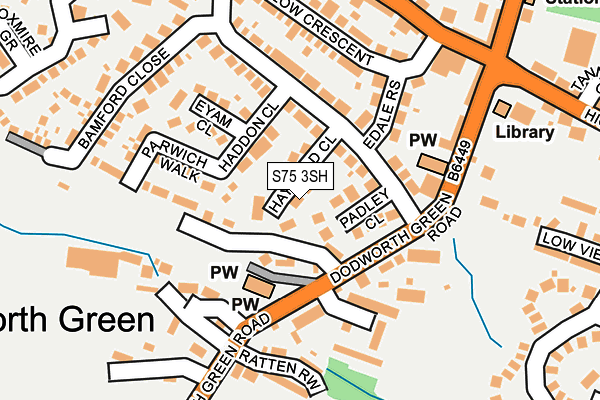 S75 3SH map - OS OpenMap – Local (Ordnance Survey)