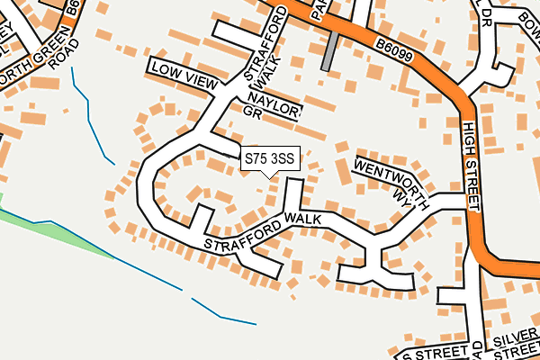 S75 3SS map - OS OpenMap – Local (Ordnance Survey)