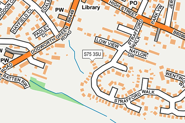 S75 3SU map - OS OpenMap – Local (Ordnance Survey)