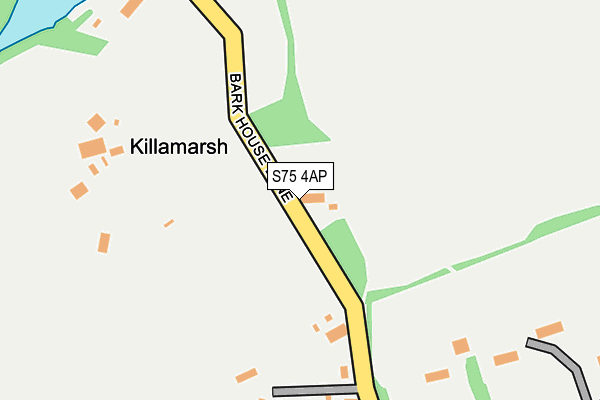 S75 4AP map - OS OpenMap – Local (Ordnance Survey)