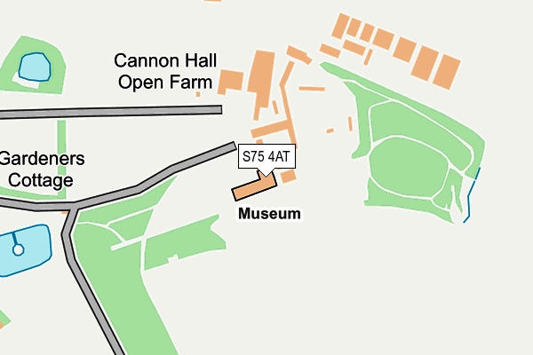 S75 4AT map - OS OpenMap – Local (Ordnance Survey)