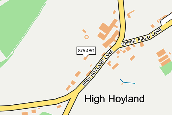 S75 4BG map - OS OpenMap – Local (Ordnance Survey)