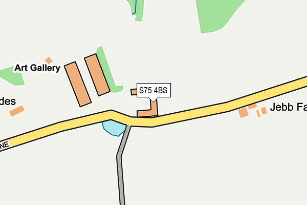 S75 4BS map - OS OpenMap – Local (Ordnance Survey)