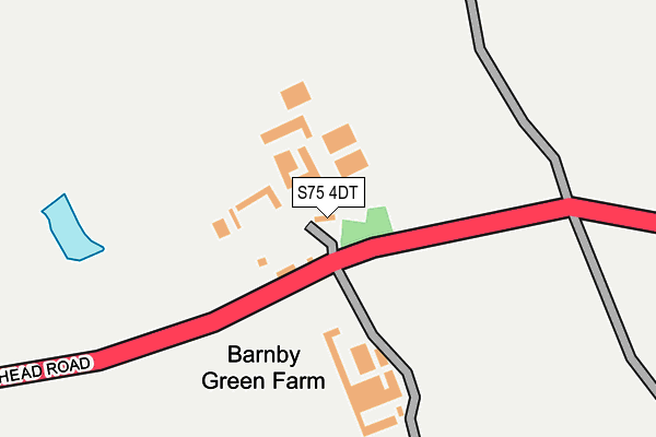 S75 4DT map - OS OpenMap – Local (Ordnance Survey)