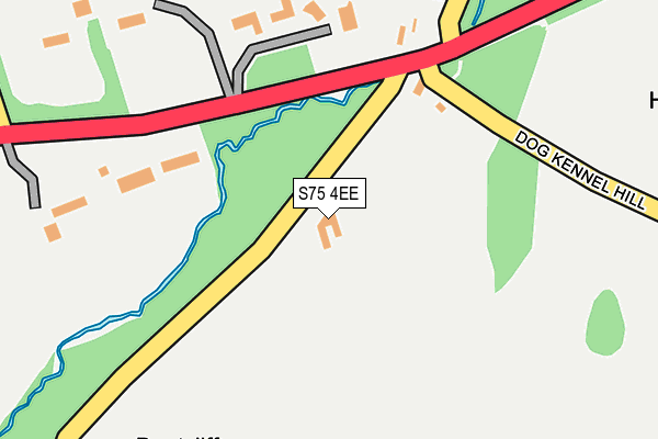 S75 4EE map - OS OpenMap – Local (Ordnance Survey)