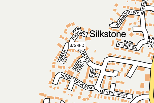 S75 4HD map - OS OpenMap – Local (Ordnance Survey)