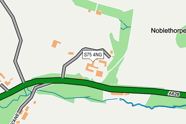 S75 4NG map - OS OpenMap – Local (Ordnance Survey)