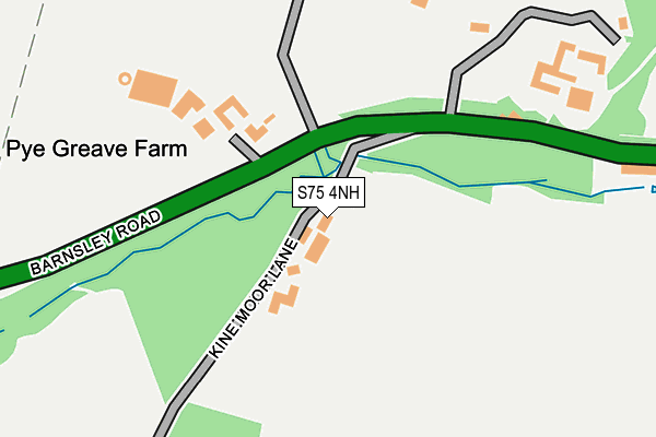 S75 4NH map - OS OpenMap – Local (Ordnance Survey)