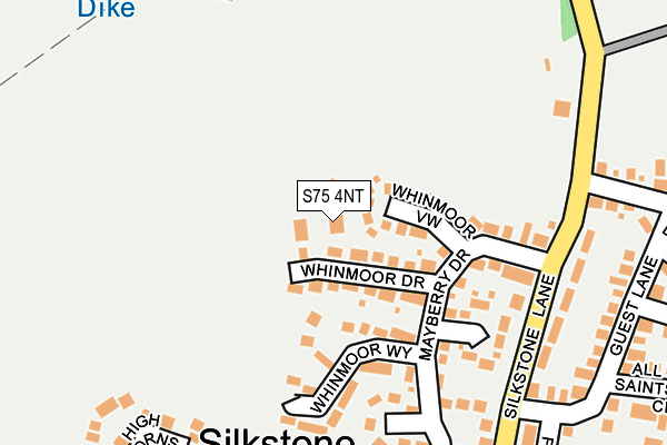 S75 4NT map - OS OpenMap – Local (Ordnance Survey)