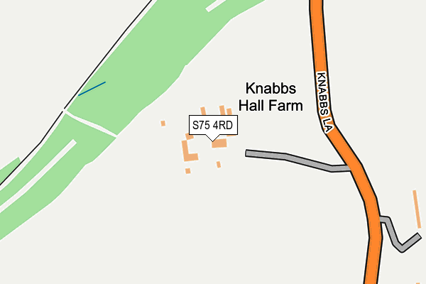 S75 4RD map - OS OpenMap – Local (Ordnance Survey)
