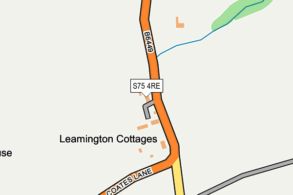 S75 4RE map - OS OpenMap – Local (Ordnance Survey)