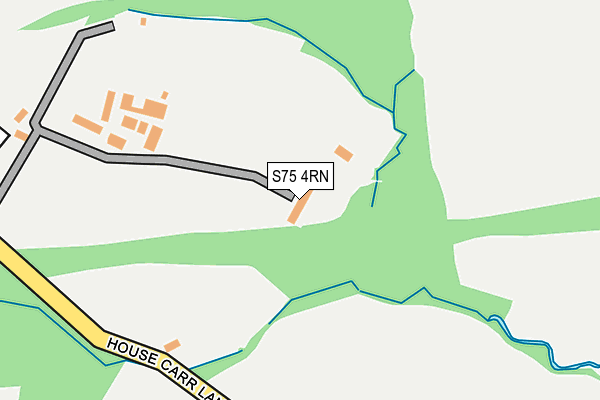 S75 4RN map - OS OpenMap – Local (Ordnance Survey)