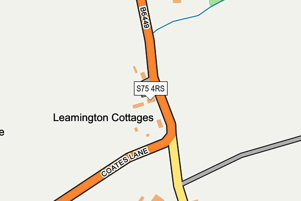 S75 4RS map - OS OpenMap – Local (Ordnance Survey)